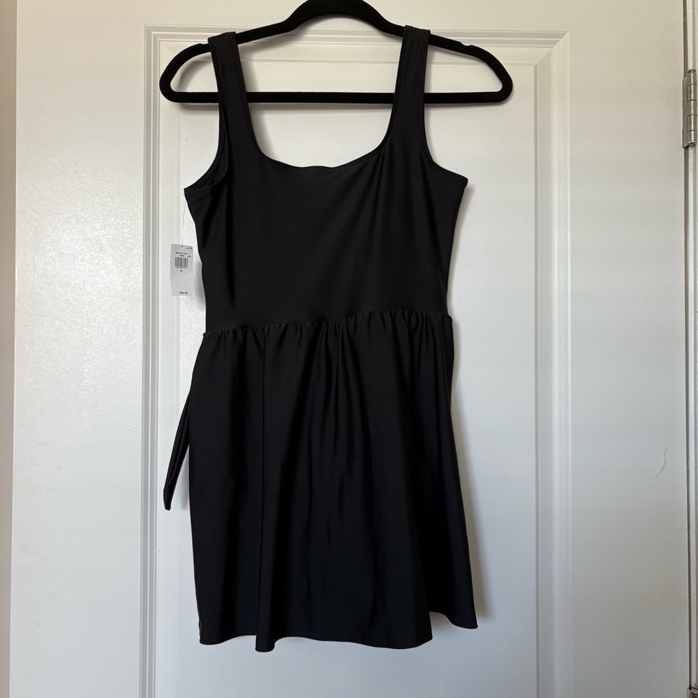 NWT Old Navy Side Tie Black Swim Mini Dress